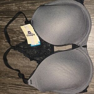 NWT b.tempt'd By Wacoal Elegant Black and Tan Lace Bra Lot 32DDD